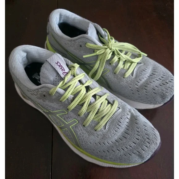 ASICS Gel Nimbus 24 Running Shoes Women's Gray Neon Size 6.5 - Picture 3 of 8